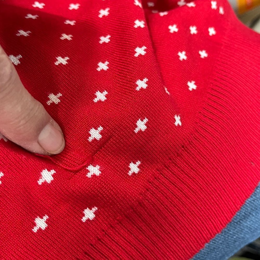 Abollria Red Turtleneck Fair Isle Holiday Reindeer Sweater Knit Size L - Picture 10 of 10